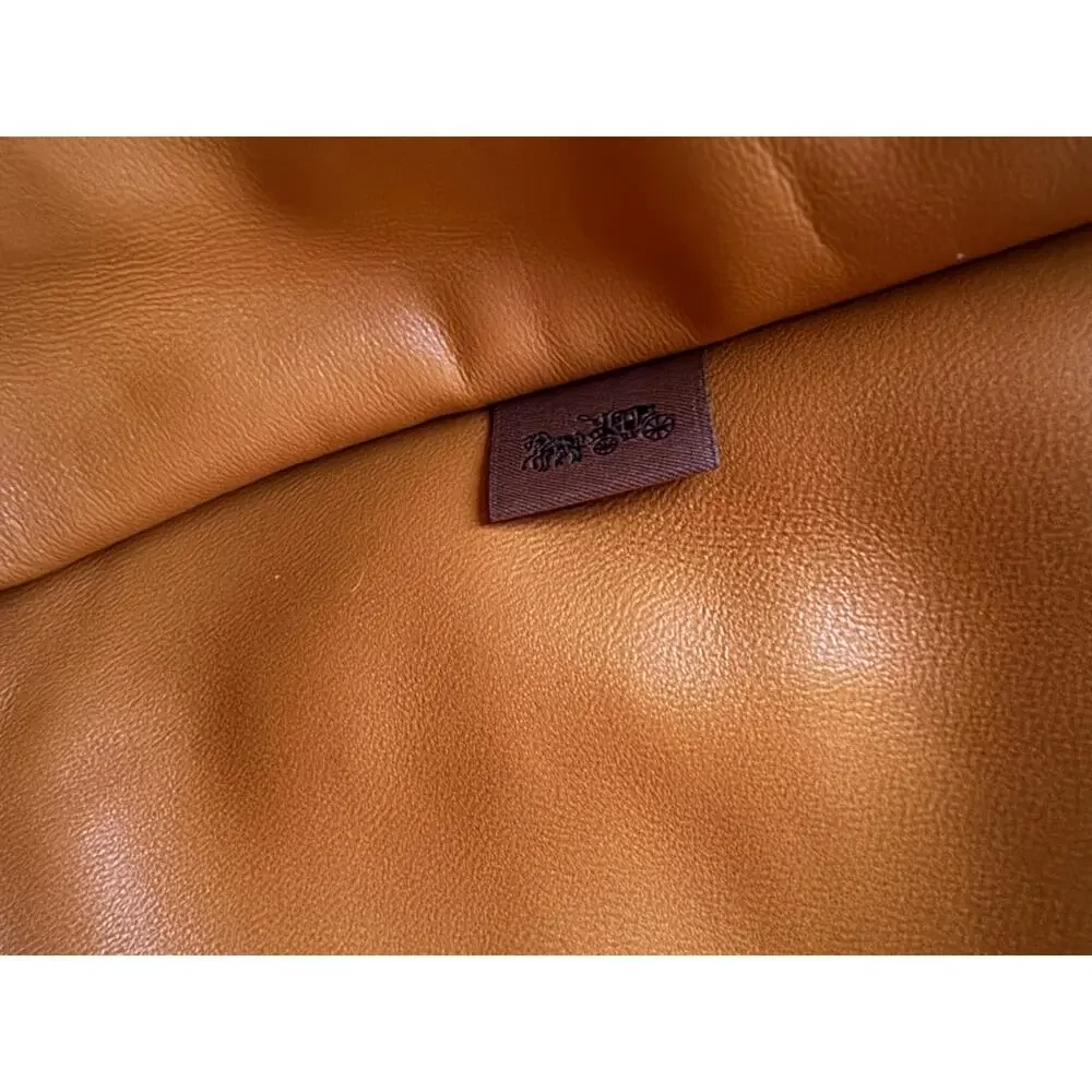 Coach Suede Tabby Shoulder Bag 36 in Orange/Marigold - CEM12 - Picture 8 of 12